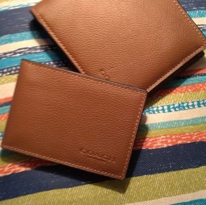 Coach calfskin men's wallet